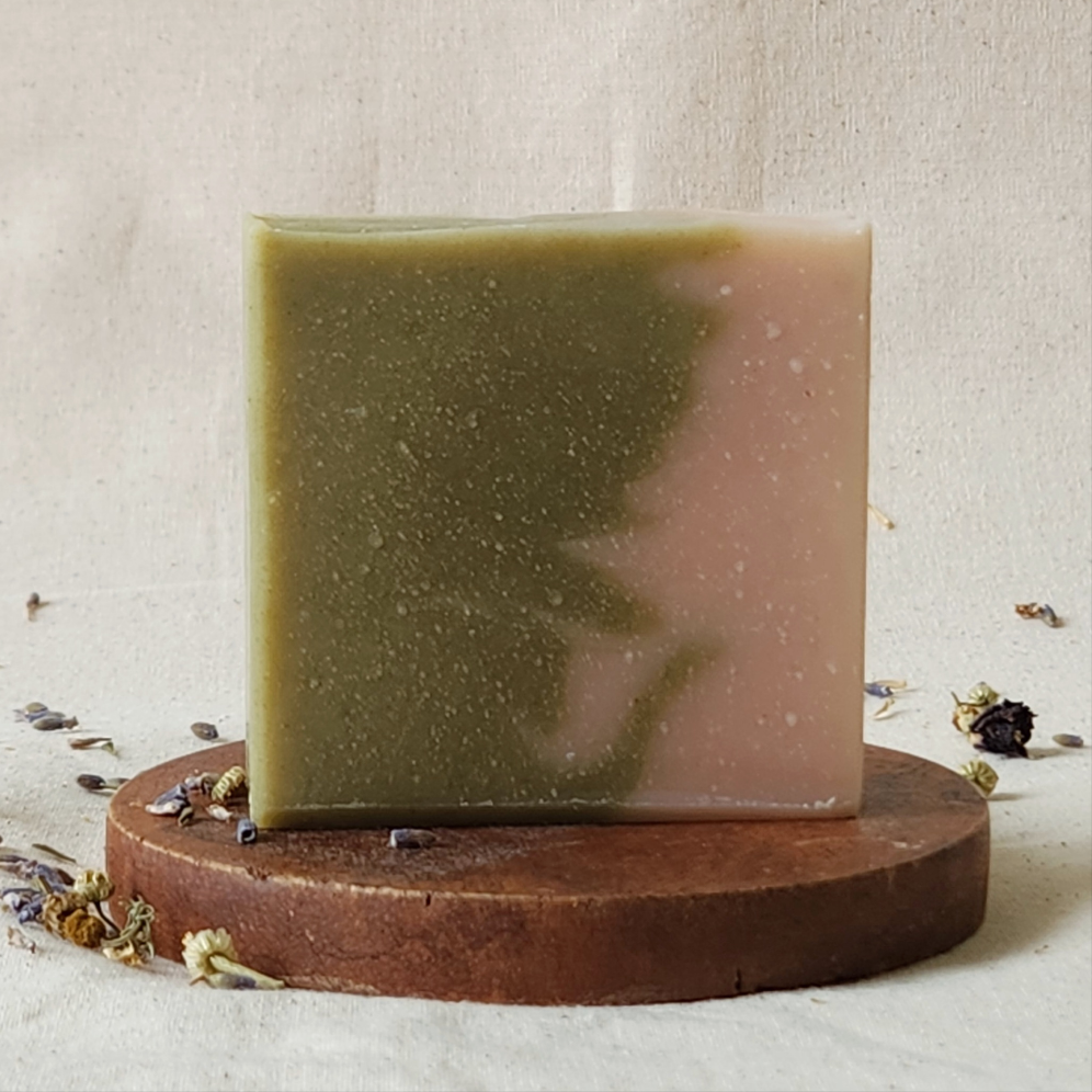 Spirulina Pink Salt Handmade Soap