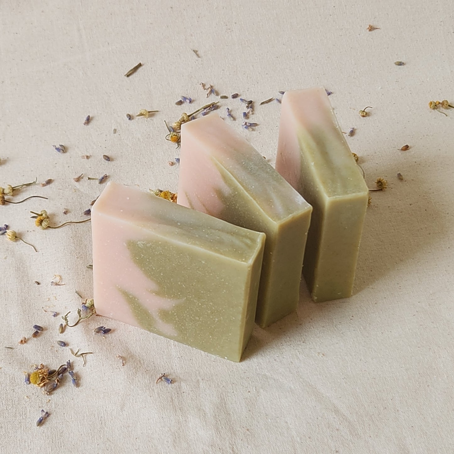Spirulina Pink Salt Handmade Soap